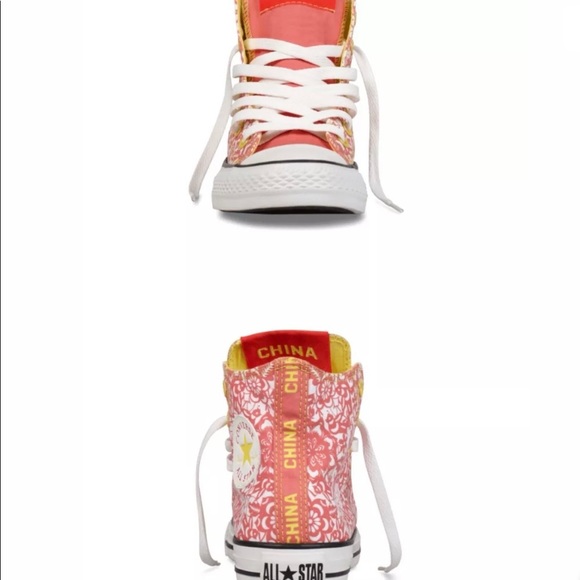 Rare Converse Chuck Taylor High Tops China Flag - Picture 2 of 13